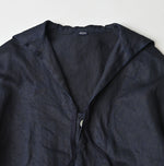 Indigo Linen Sateen Sailor Dress