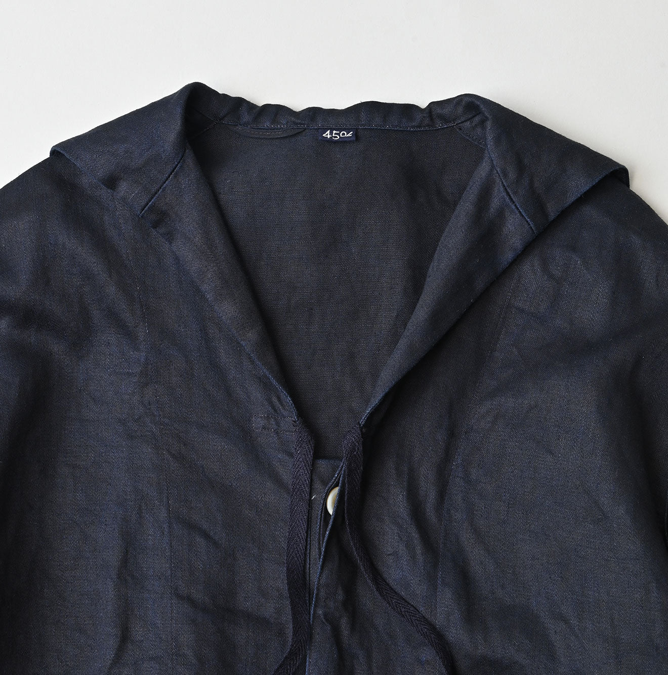 Indigo Linen Sateen Sailor Dress - Image 13