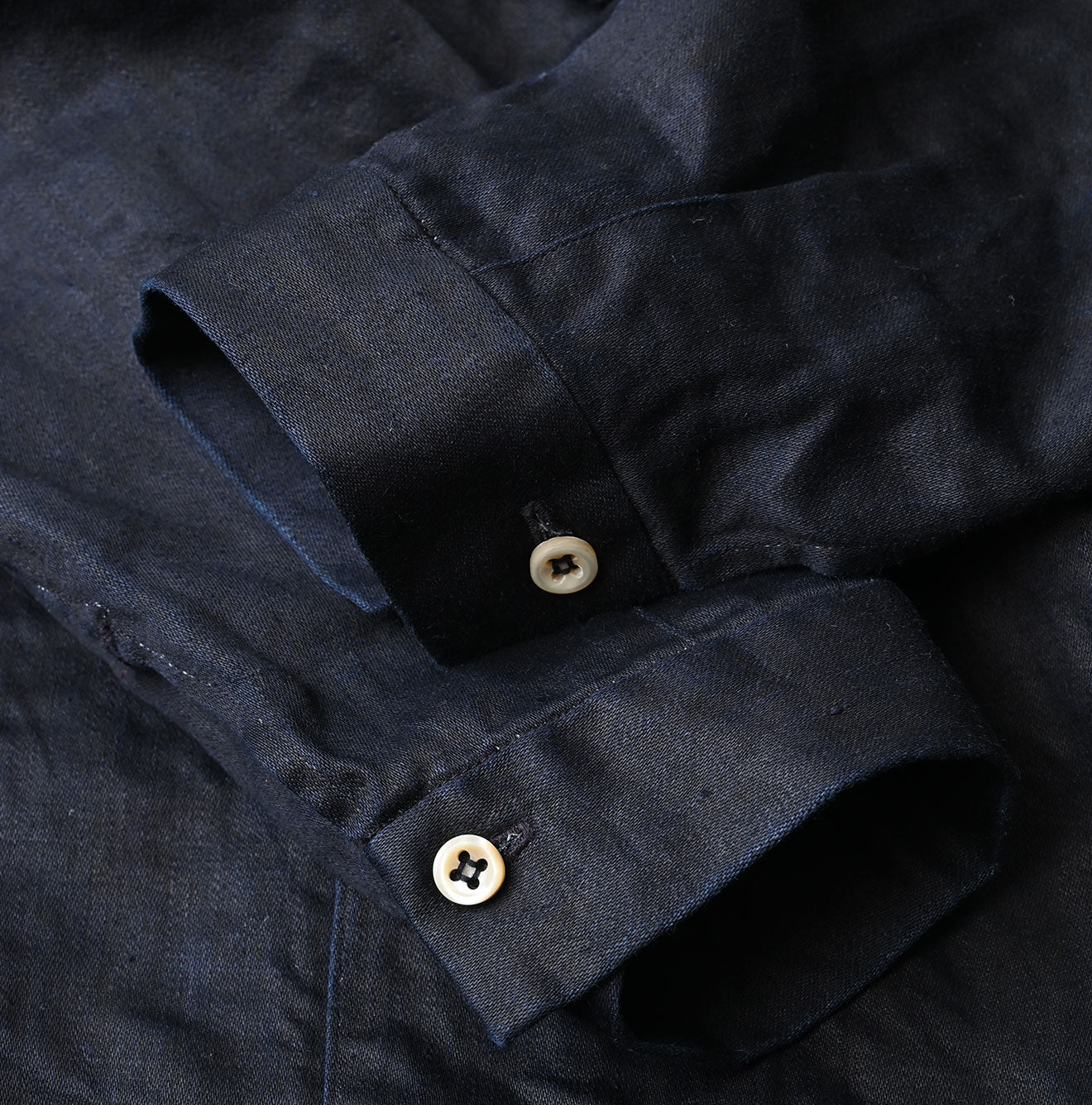 Indigo Linen Sateen Sailor Dress - Image 16