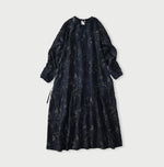 45R Indigo Linen Campanula Pintuck Dress
