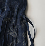 45R Indigo Linen Campanula Pintuck Dress