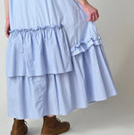 45R Broadcloth Mix Tiered Dress