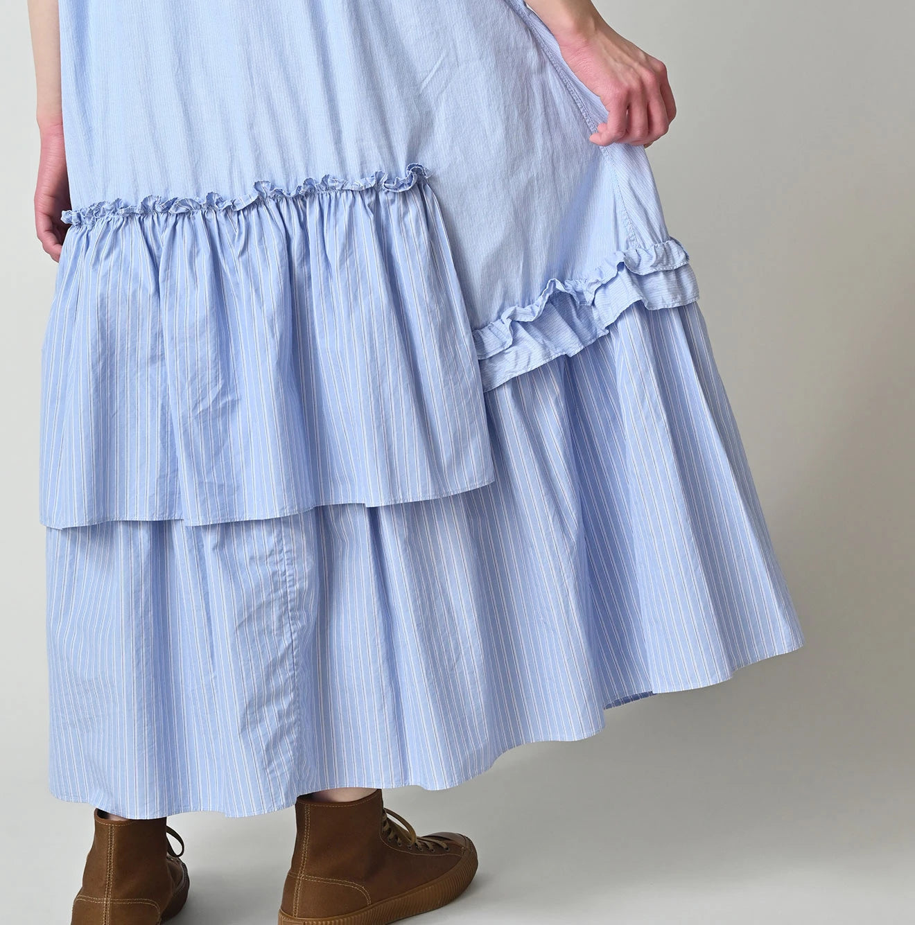 45R Broadcloth Mix Tiered Dress - Image 13