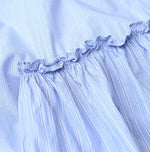 45R Broadcloth Mix Tiered Dress