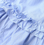 45R Broadcloth Mix Tiered Dress