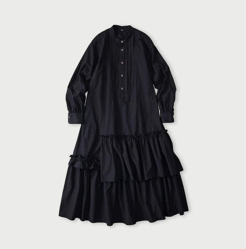 45R Indigo Batiste Tiered M-Dress - Image 1