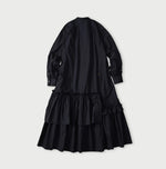 45R Indigo Batiste Tiered M-Dress