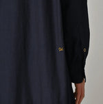 45R Indigo Batiste Tiered M-Dress