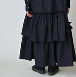 45R Indigo Batiste Tiered M-Dress