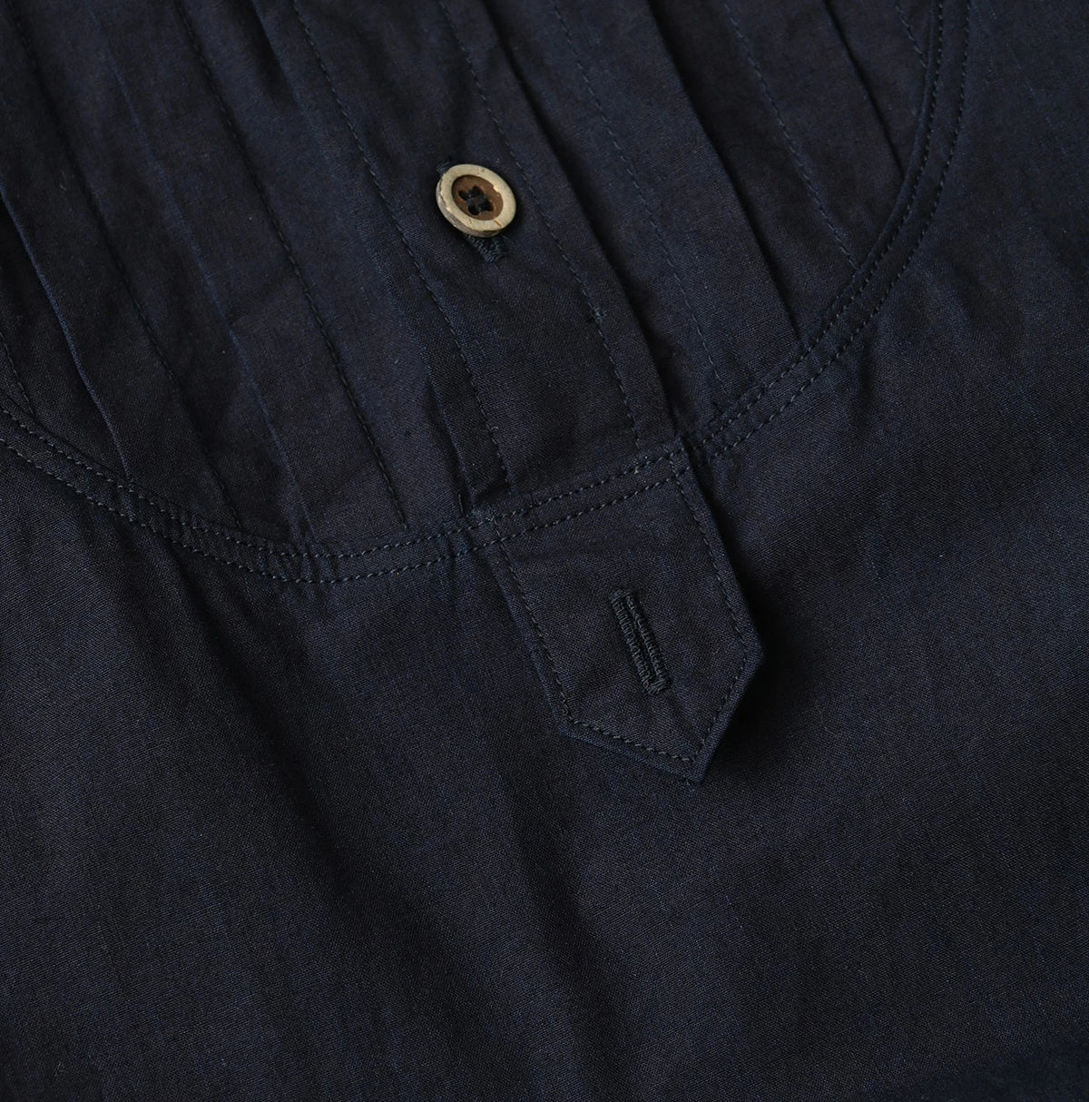 45R Indigo Batiste Tiered M-Dress