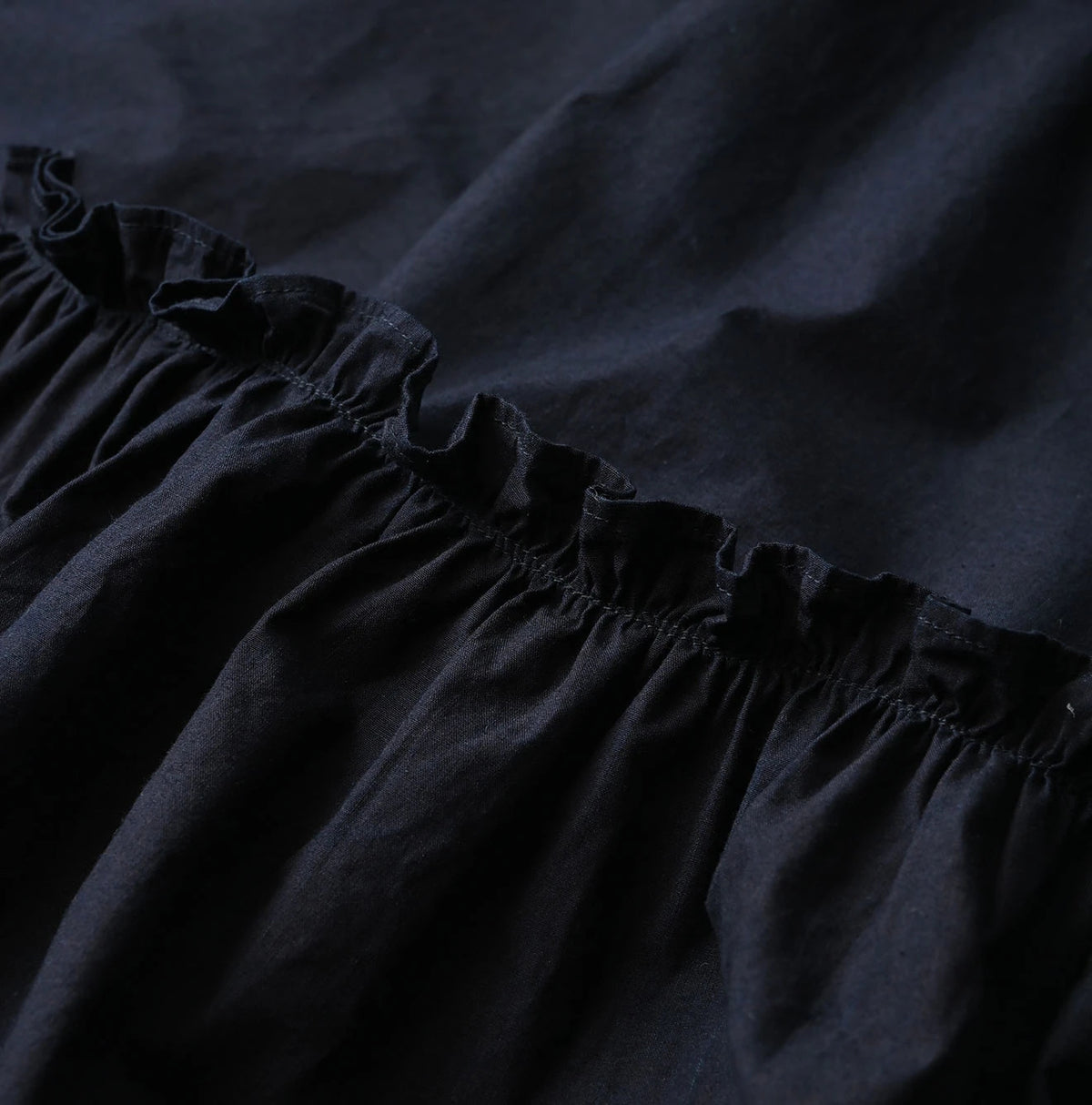 45R Indigo Batiste Tiered M-Dress