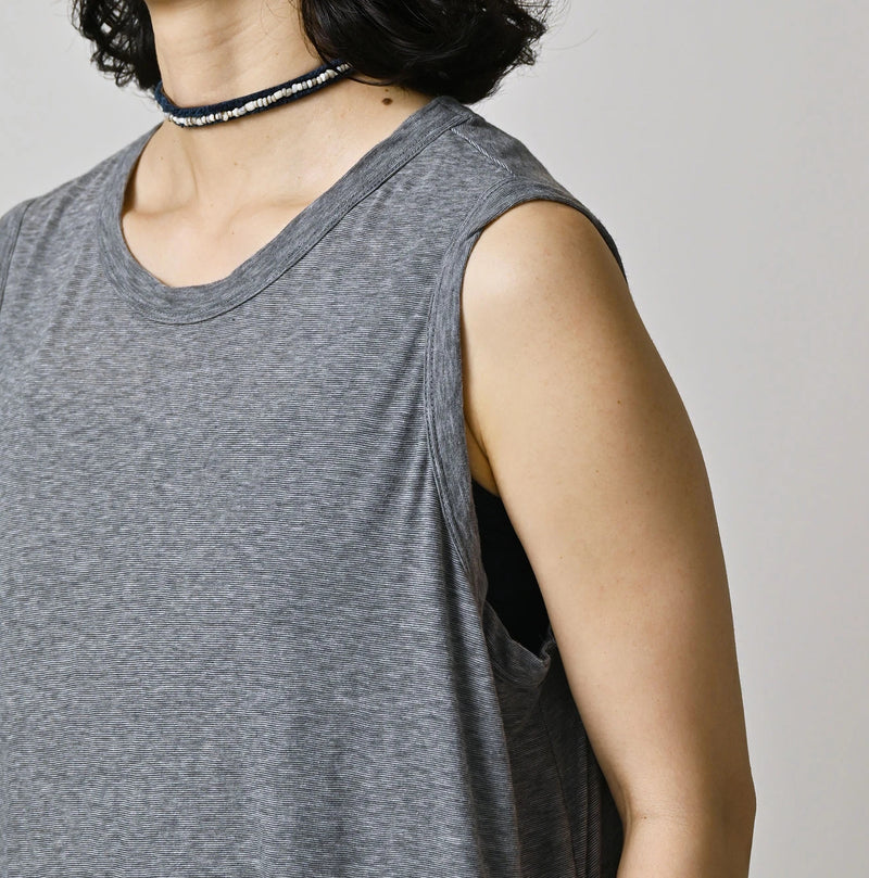 45R Plain Weave x Jersey Frilled Dress - Image 8