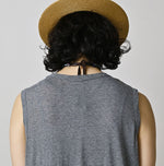 45R Plain Weave x Jersey Frilled Dress