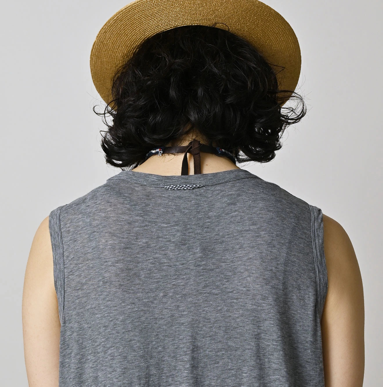 45R Plain Weave x Jersey Frilled Dress - Image 11