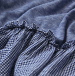 45R Plain Weave x Jersey Frilled Dress