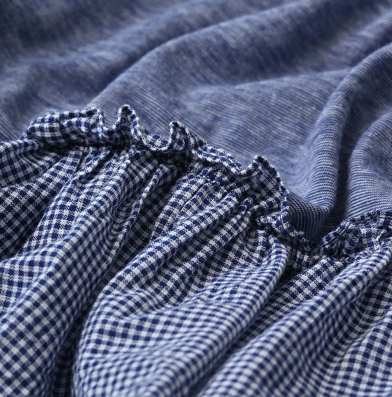 45R Plain Weave x Jersey Frilled Dress - Image 16