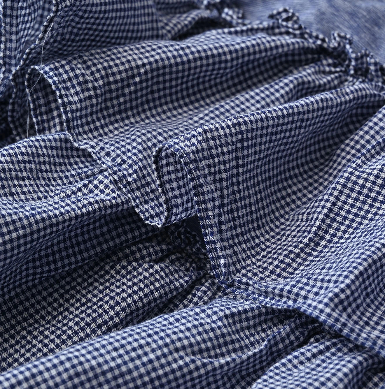 45R Plain Weave x Jersey Frilled Dress - Image 17