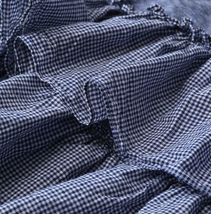 45R Plain Weave x Jersey Frilled Dress - Image 17