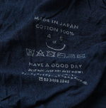 45R Indigo Plain Weave x Jersey Frilled Dress