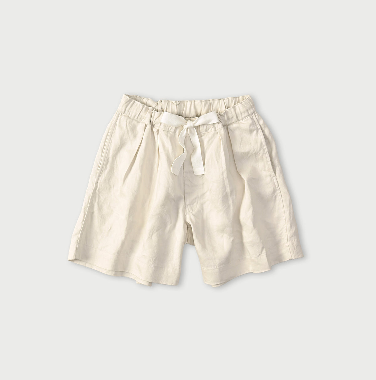 Linen Sateen Easy Short Pants