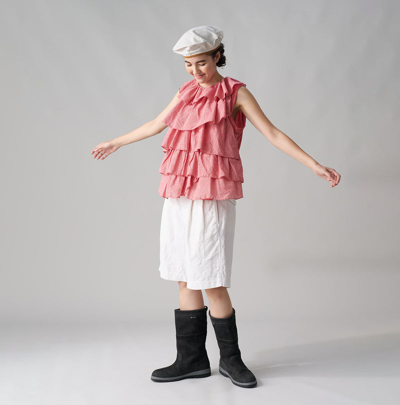 Linen Sateen Easy Short Pants - Image 3