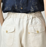 Linen Sateen Easy Short Pants