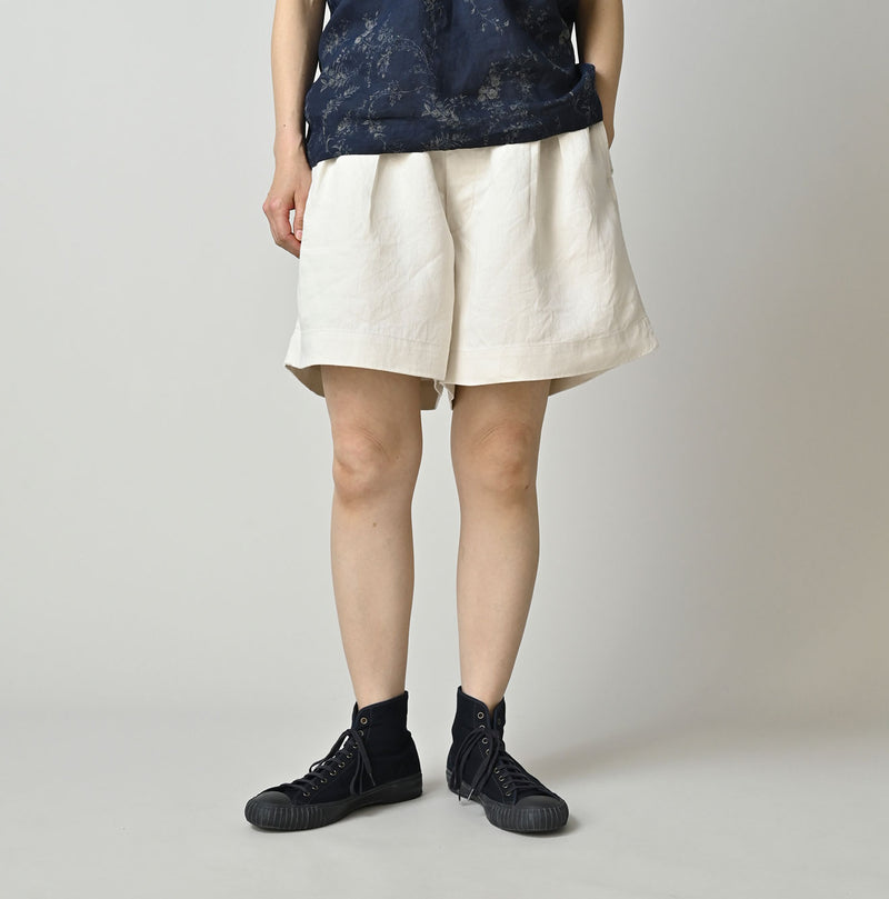 Linen Sateen Easy Short Pants - Image 5