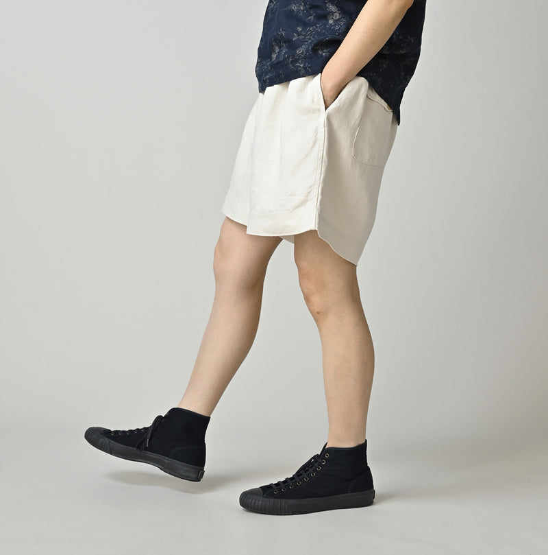 Linen Sateen Easy Short Pants - Image 6