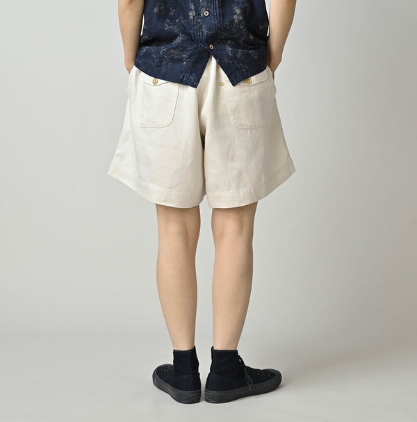 Linen Sateen Easy Short Pants