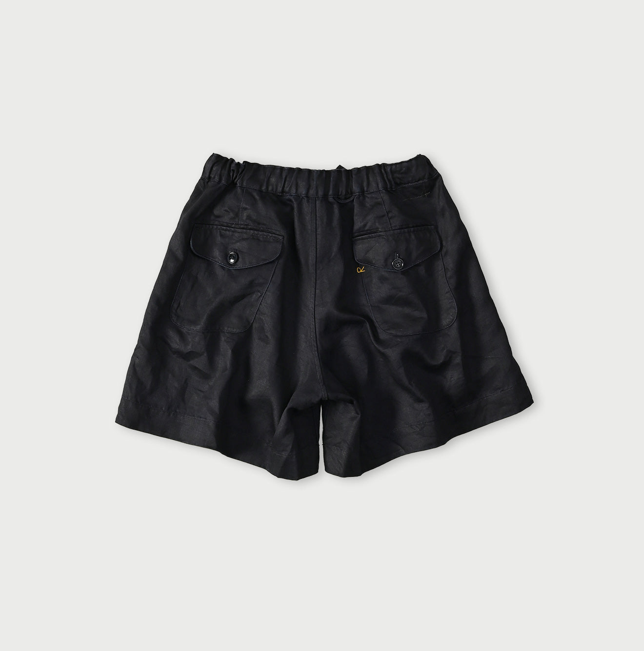 Indigo Linen Sateen Easy Short Pants - Image 11