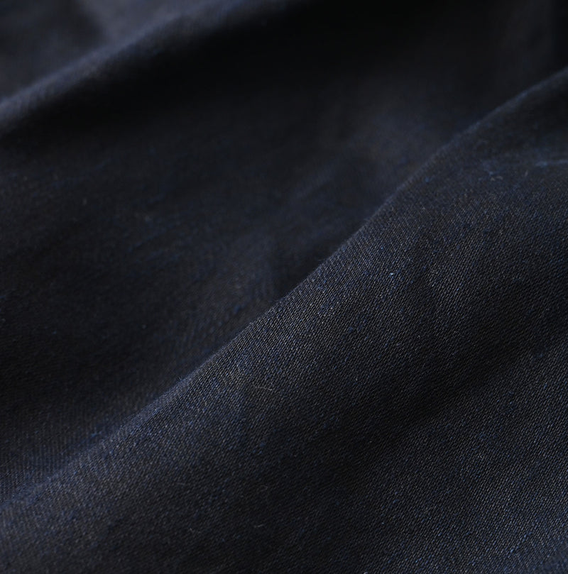 Indigo Linen Sateen Easy Short Pants - Image 14