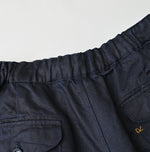 Indigo Linen Sateen Easy Short Pants