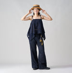 Indigo Linen Sateen Hippie Bachihime