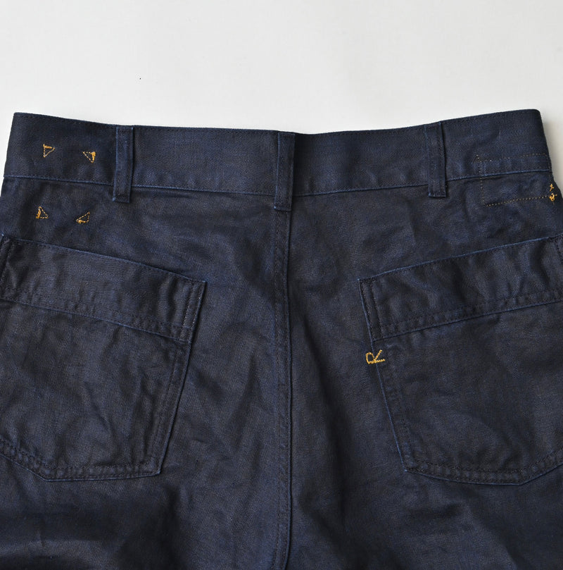 Indigo Linen Sateen Hippie Bachihime - Image 16