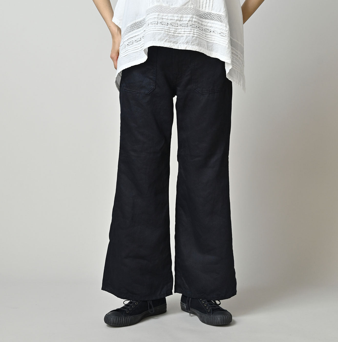 Indigo Linen Sateen Hippie Bachihime - Image 4