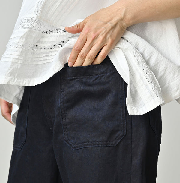 Indigo Linen Sateen Hippie Bachihime