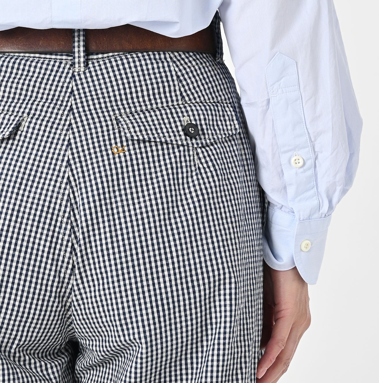 45R Indigo Cook Serge Charlotte Baggy Pants - Image 10