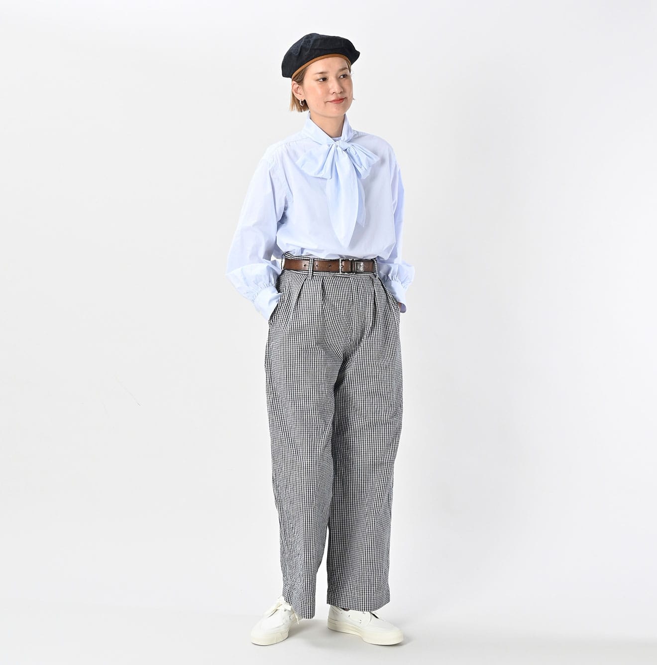 45R Indigo Cook Serge Charlotte Baggy Pants - Image 3