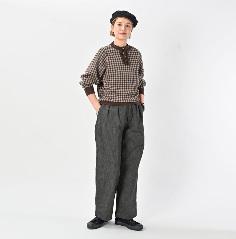 45R Indigo Cook Serge Charlotte Baggy Pants - Image 4