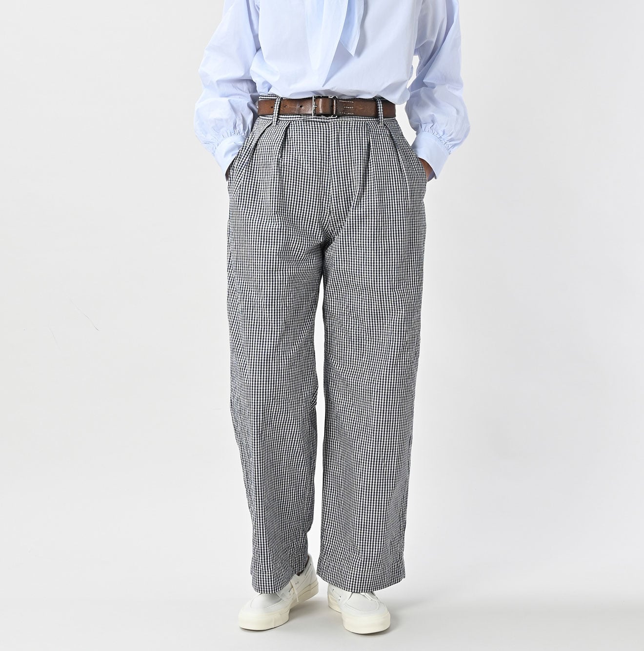 45R Indigo Cook Serge Charlotte Baggy Pants - Image 5