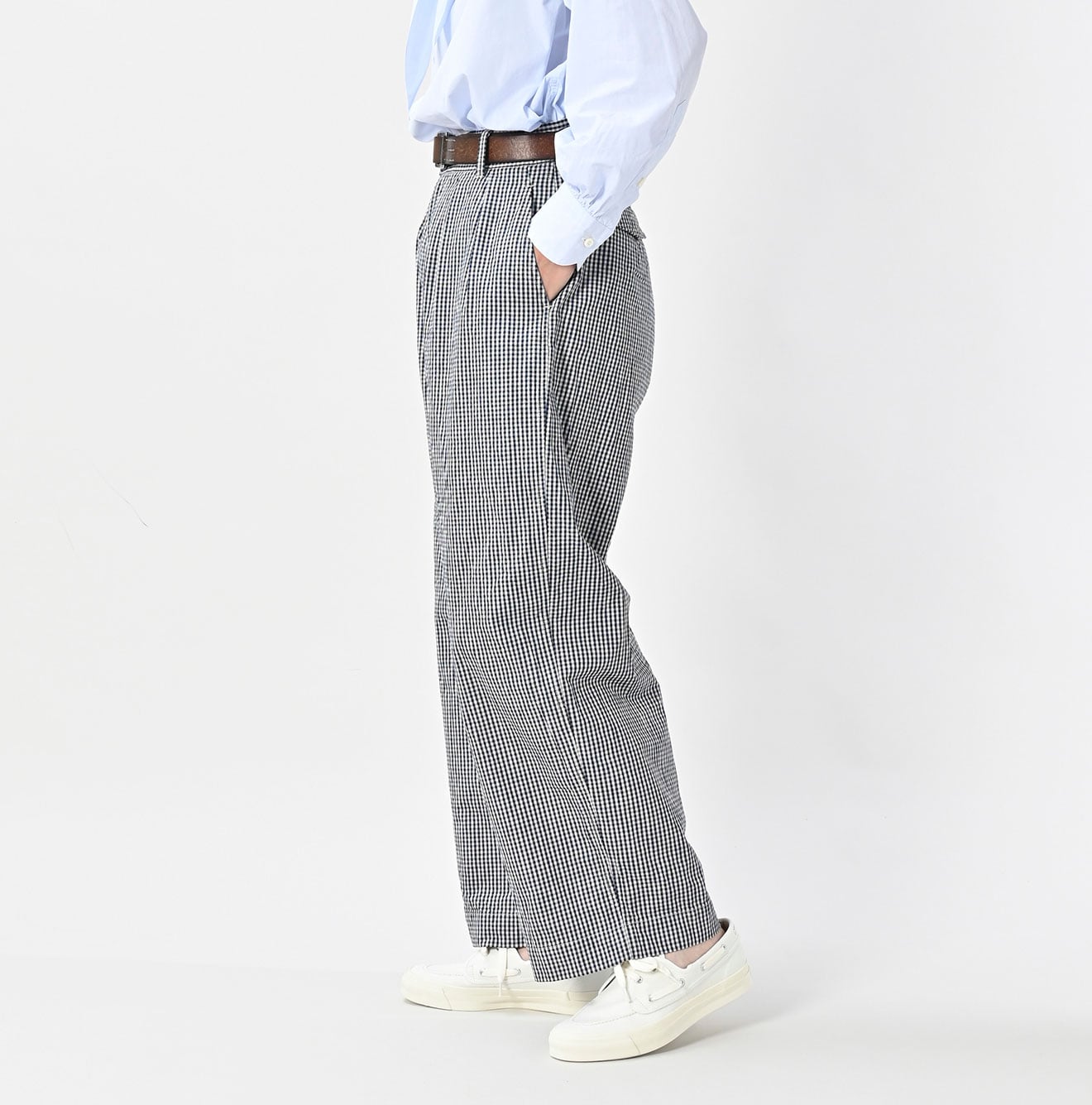 45R Indigo Cook Serge Charlotte Baggy Pants - Image 6