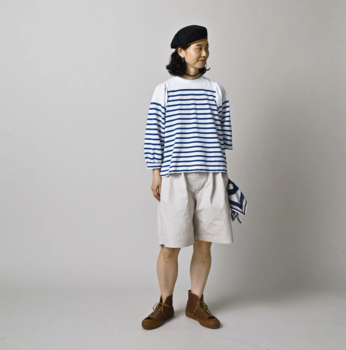45R Basque Tuck Blouse