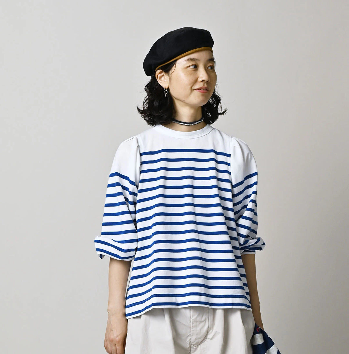 45R Basque Tuck Blouse