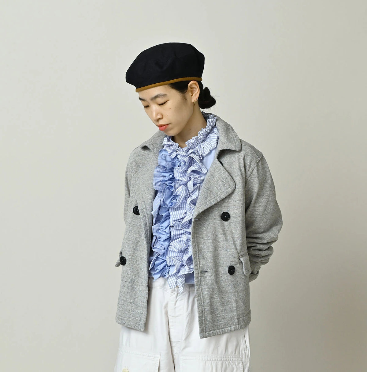 45R Dekoboko Tenjiku Annie Double Jacket (Top-Dyed)