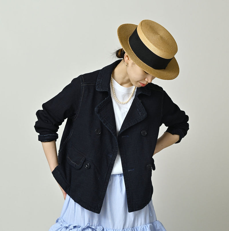 Indigo Dekoboko Tenjiku Annie Double Jacket - Image 3