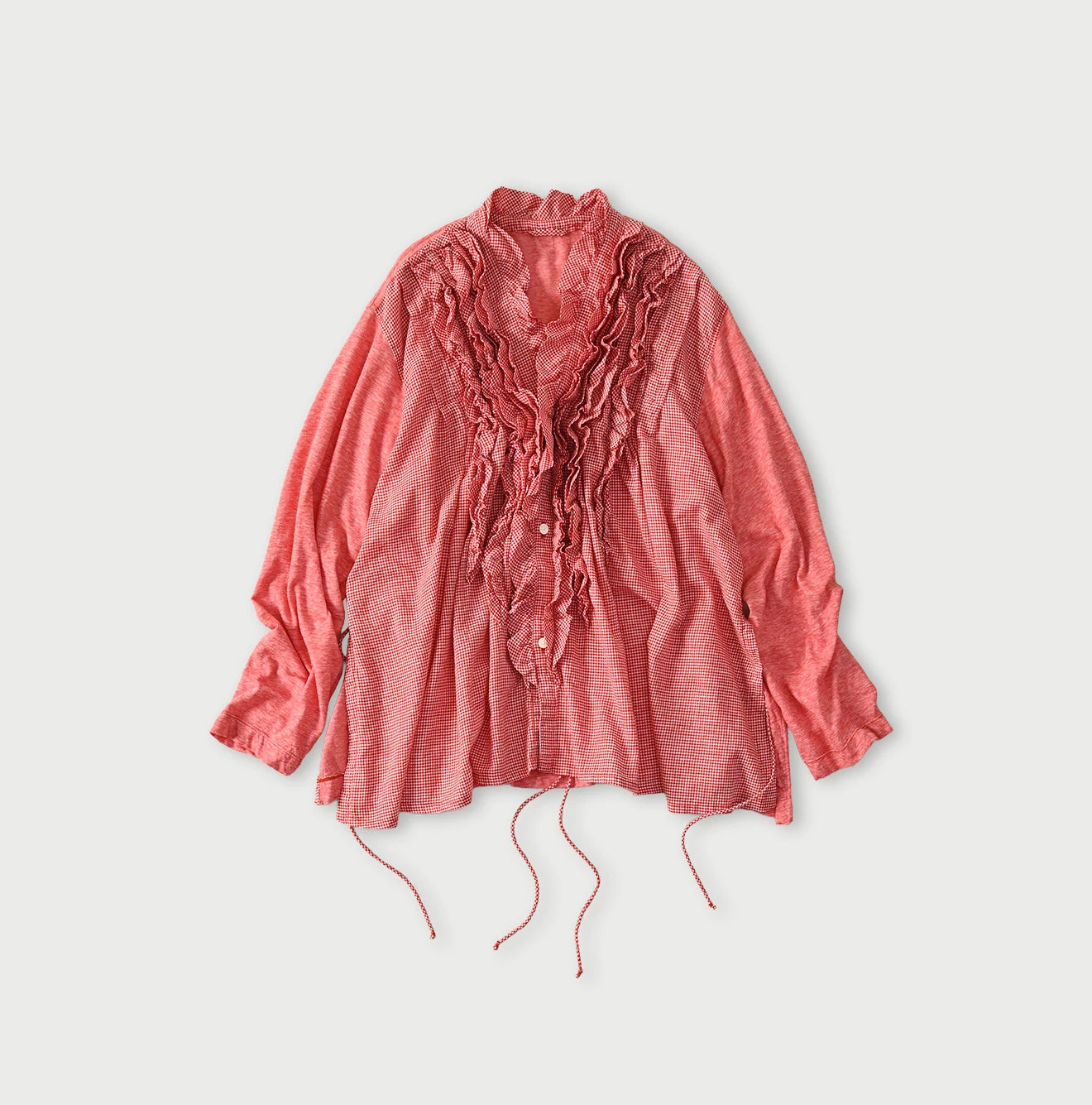 45R Plain Weave x Jersey Frilled Cache-Coeur - Image 1