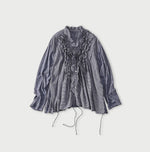 45R Plain Weave x Jersey Frilled Cache-Coeur
