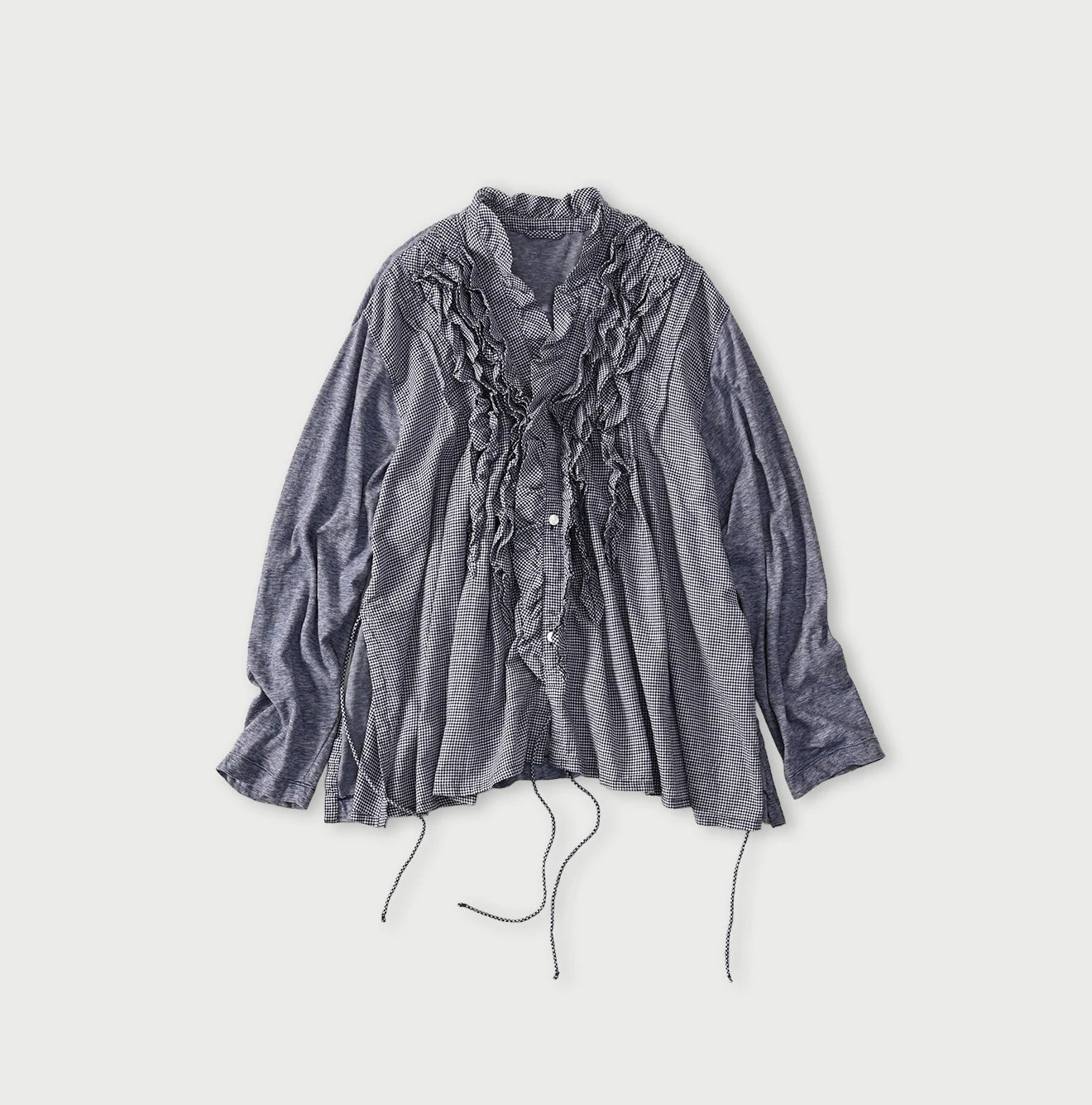 45R Plain Weave x Jersey Frilled Cache-Coeur - Image 2