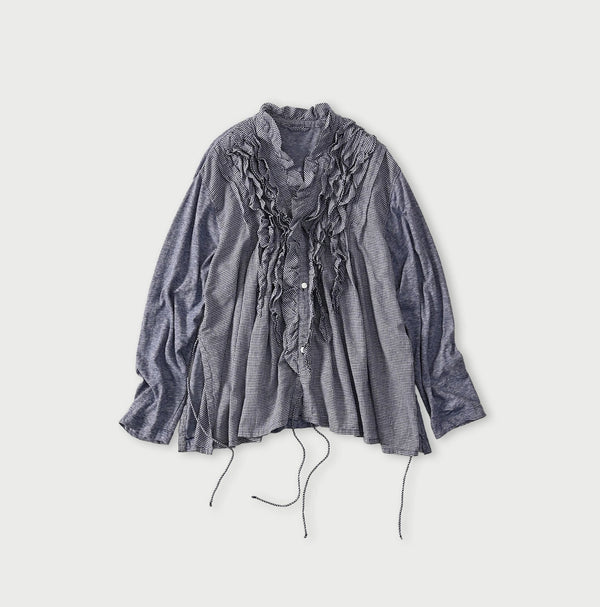 45R Plain Weave x Jersey Frilled Cache-Coeur