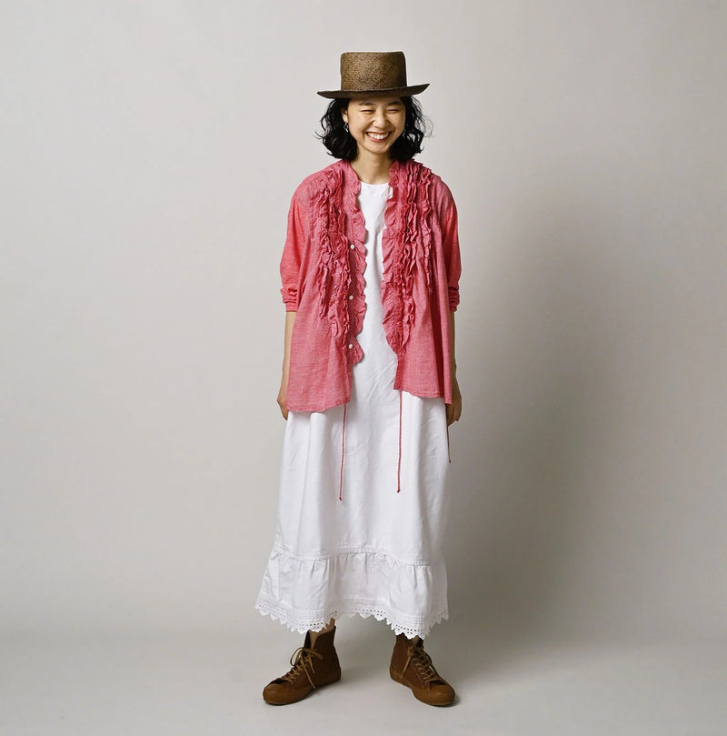 45R Plain Weave x Jersey Frilled Cache-Coeur - Image 3